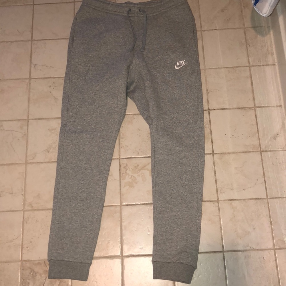 Grey Nike joggers